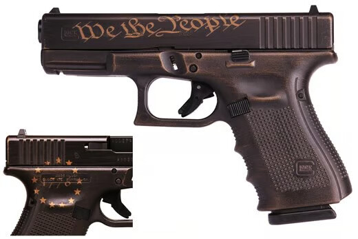 GLOCK G19 G4 Preamble "We The People" Cerakote