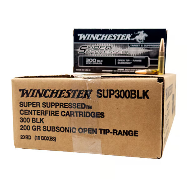 WINCHESTER AMMO Super Suppressed 300 Blackout 200Gr 1060fps - 200rd Case