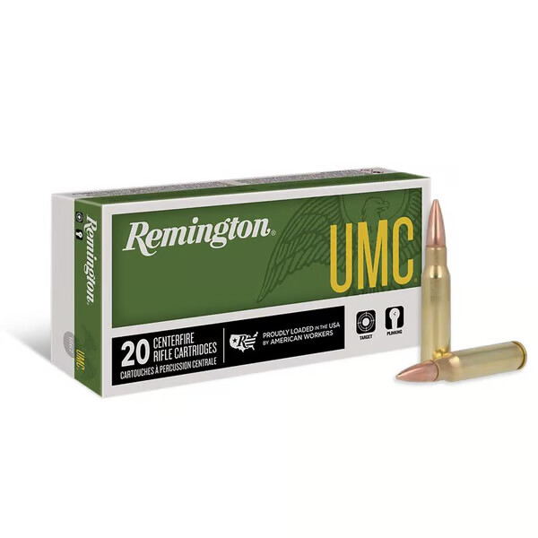 REMINGTON UMC Rifle 308 WIn 150gr Full Metal Jacket Ammunition | 20 Rounds