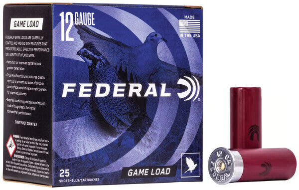FEDERAL AMMO Game-Shok 12 Gauge 2-3/4" 1oz #8 Shotgun Ammunition | 25 Rounds