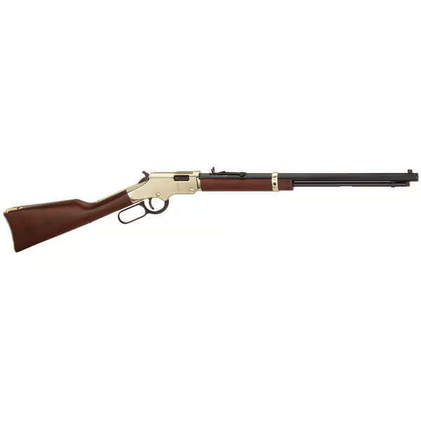 Henry Golden Boy 22 LR 20" 16rd Lever Action Rifle w/ Octagon Barrel - Brass / Blued / Walnut