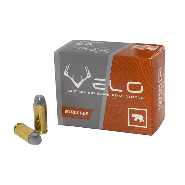 VELO 10mm Auto 200gr Hardcast Lead Flat Point - 20rd Box