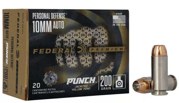 FEDERAL AMMO PUNCH Personal Defense 10mm 200gr Jacketed Hollow Point | 20 Rounds