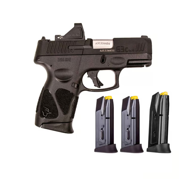 TAURUS G3C T.O.R.O. 9mm 3.26" 10rd (x3) & 12rd (x1) w/ Viridian RFX-11 - Black