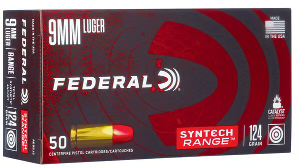 FEDERAL AMMO American Eagle 9mm 124gr Syntech Range Ammunition | 50 Rounds