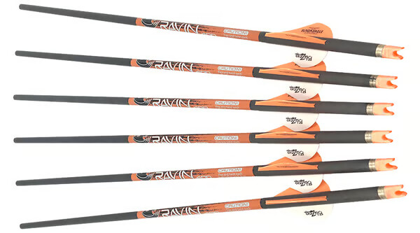 RAVIN CROSSBOWS Arrows w/Orange Nocks 400gr 6pk .003
