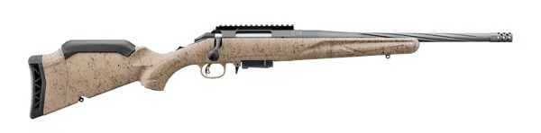 RUGER American Rifle Generation II Ranch 7.62x39 16.1" 5rd - Cobalt & FDE Splatter