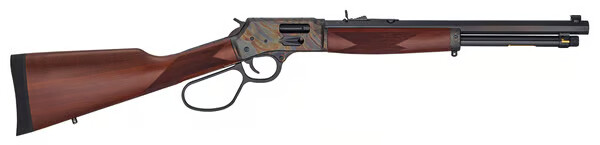 HENRY Big Boy Steel 44 Rem Mag 16.5" 7rd Lever Rifle w/ Octagon Barrel - Case Hardened | Walnut